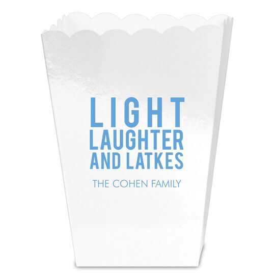 Light Laughter And Latkes Mini Popcorn Boxes